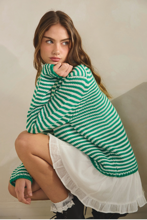 Everyday Cozy Stripe Knit Sweater