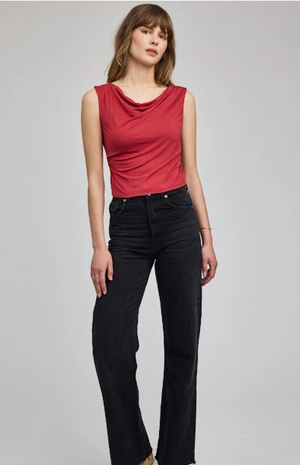 Gentle Fawn Cassidy Cowl Neck Tank in Garnet