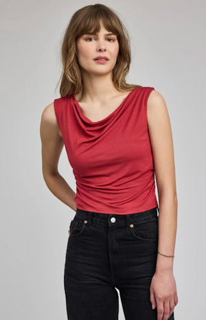 Gentle Fawn Cassidy Cowl Neck Tank in Garnet