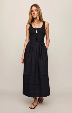 Z Supply Johannas Black Midi Dress