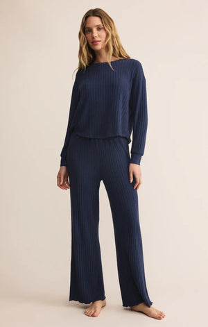 Z Supply Dawn Smocked Rib Pant