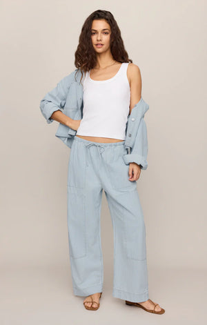 Z Supply Kit Twill Seaboard Stripe Carpenter Pant