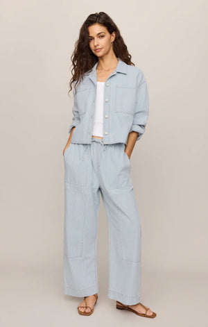 Z Supply Kit Twill Seaboard Stripe Carpenter Pant