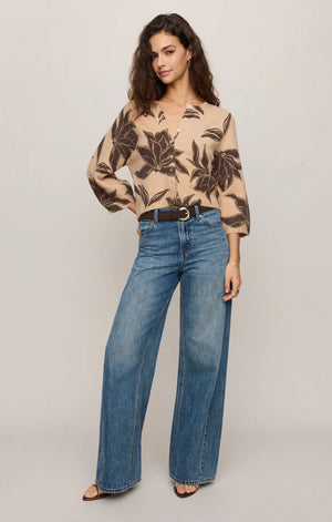 Z Supply Valor Floral Cardigan in Soft Ecru