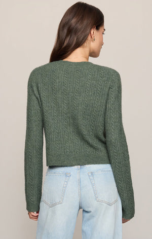 Z Supply Medina Pointelle Cardigan in Monstera