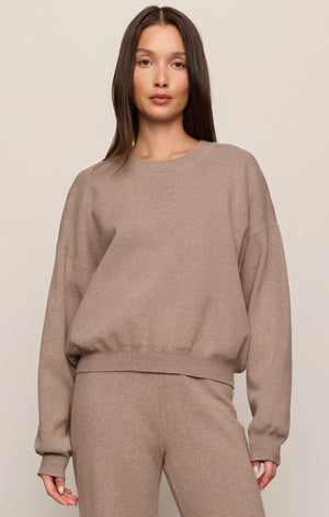Z Supply Take It Easy Sweater in Heather Ash