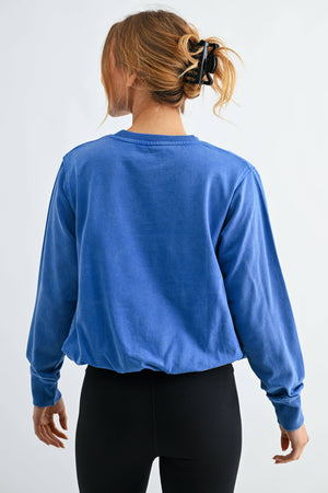 Mineral Cloud Bubble Hem Pullover