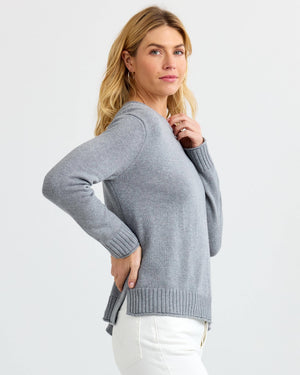 Everyday Cotton Crew in Stone