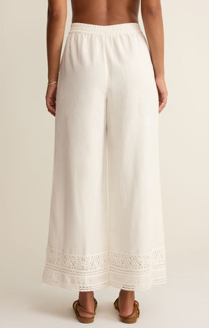 Z Supply Scout Embroidered White Pant