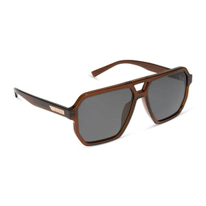 DIFF Cameron Whiskey + Grey Polarized Sunglasses