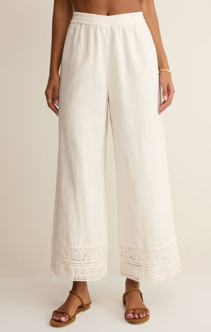 Z Supply Scout Embroidered White Pant