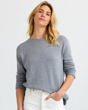 Everyday Cotton Crew in Stone