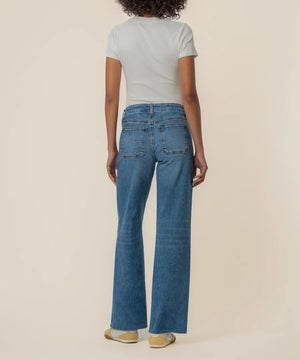 KUT Maya High Rise Jeans with Patchwork in Success