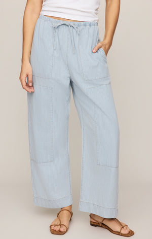 Z Supply Kit Twill Seaboard Stripe Carpenter Pant