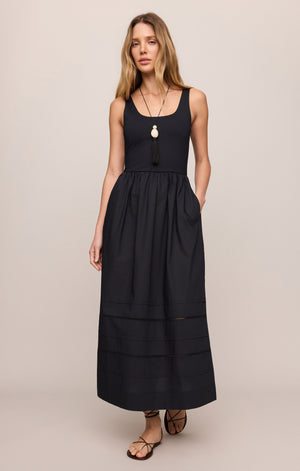 Z Supply Johannas Black Midi Dress