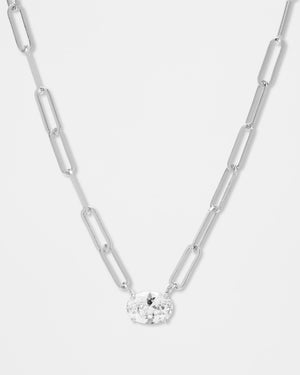 Melinda Maria Hello Gorgeous Samantha Silver Chain Necklace