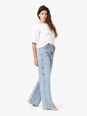 Habitual Gemma Studded Wide Leg Slouch Jeans