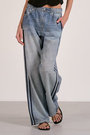 Jeans Faux Track Pants