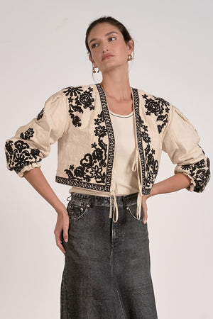 Jacket Tie Front Boho Jacket