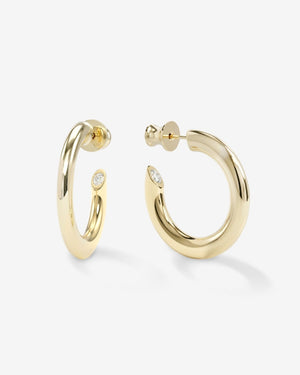 Melinda Maria Beacon Hoops 1' in Gold
