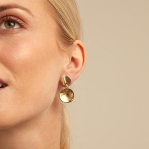 Uno De 50 Gold Scales Earrings