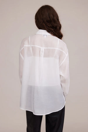 Lucy Paris Carlen Cargo Pocket White Top