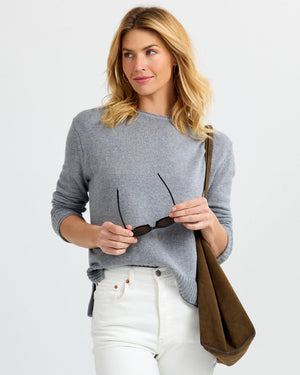 Everyday Cotton Crew in Stone