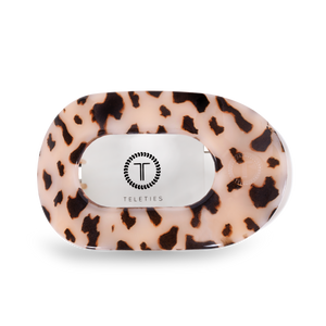 Round Flat Hair Clip | Large | Blonde Tortoise