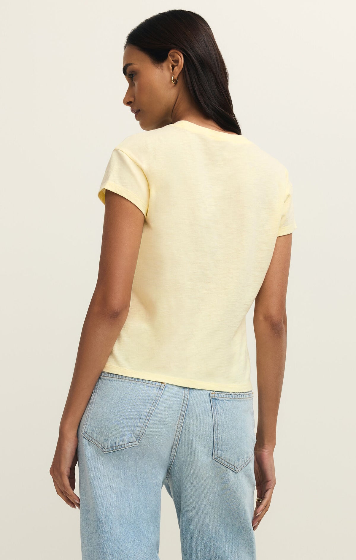 Z Supply Modern Slub Tee in Pineapple