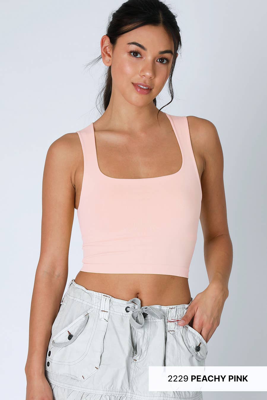 NIKIBIKI Clean Line Square Neck Top - 4 Colors