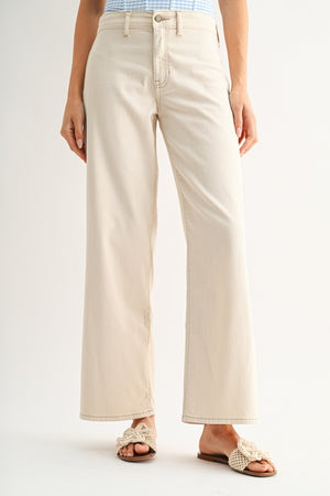 Almond Twill Trouser