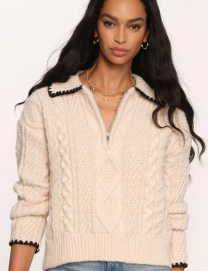 Ivana Half Zip Sweater