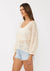 Dylan Diamond Crochet Surplice Sweater
