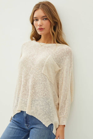 Nadia Knit Sweater w/pocket