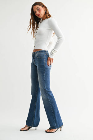 Low Rise Bootcut Medium Wash Jeans