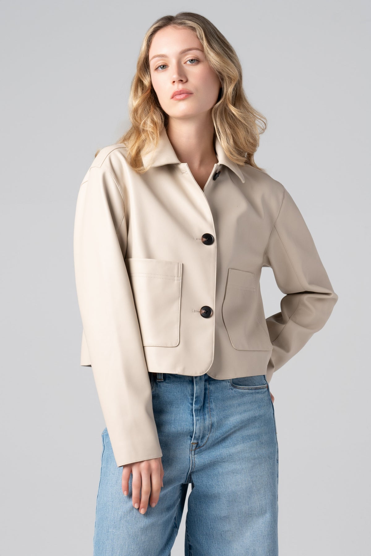 BlankNYC Cloud Dancer Faux Leather Jacket