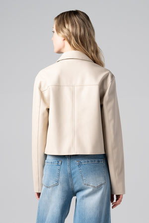 BlankNYC Cloud Dancer Faux Leather Jacket
