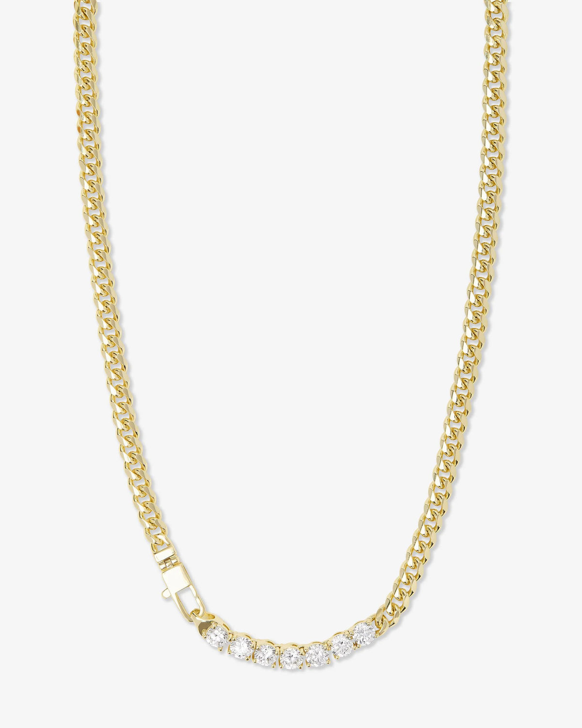 Melinda Maria Baby Julian Loves Diamonds Necklace 18&#39; in Gold White