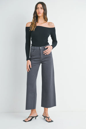 Just Black Denim Scissor Cut Wide Leg