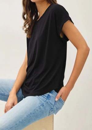 BAMBOO CAP SLEEVE T-SHIRT