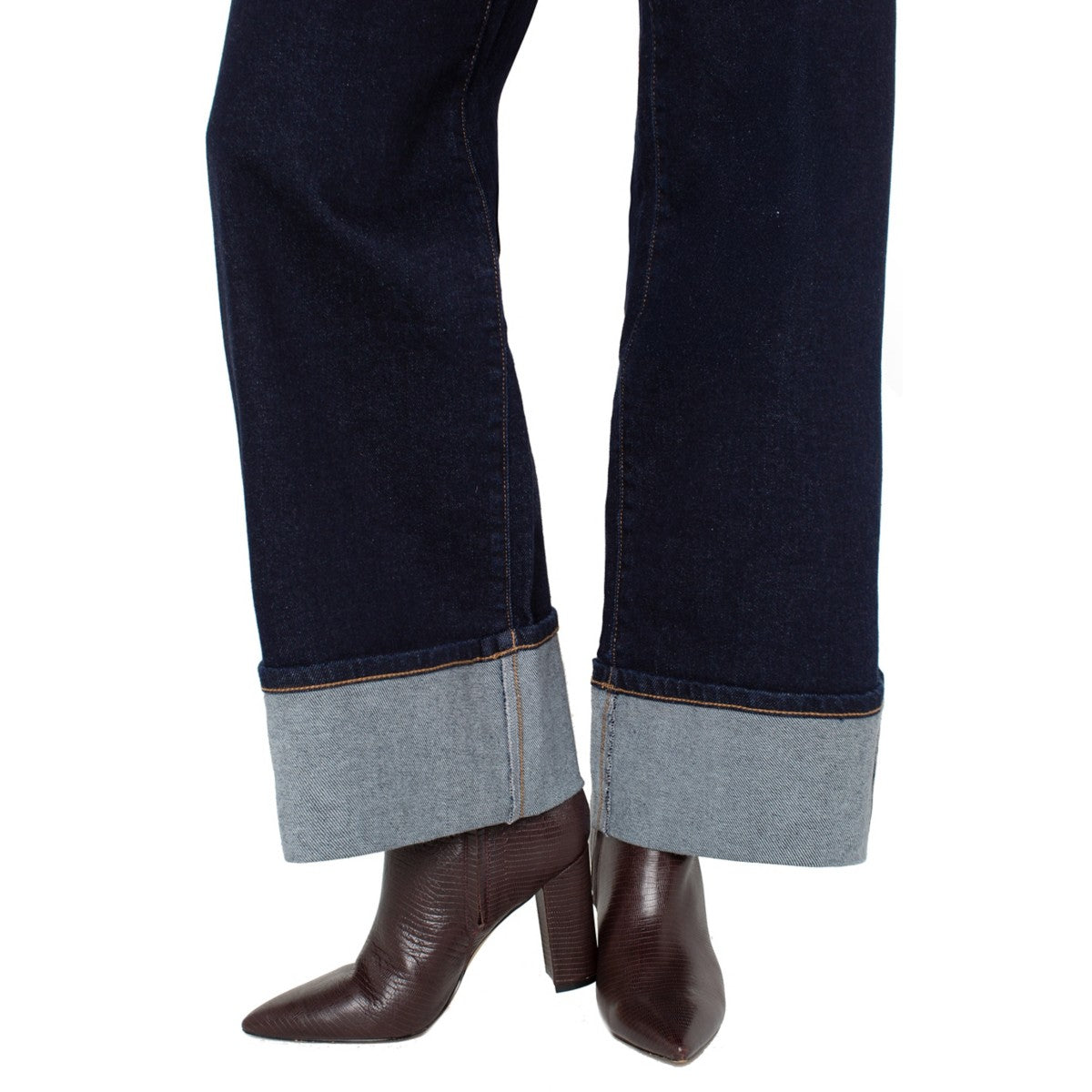 Liverpool Morgan Cuffed Wide Leg 30' Inseam
