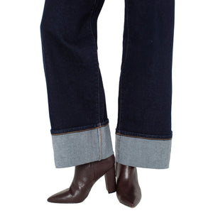 Liverpool Morgan Cuffed Wide Leg 30' Inseam