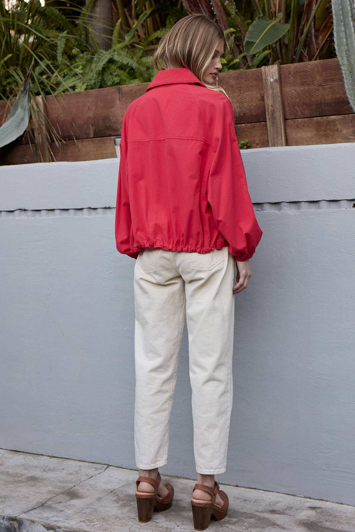 Poppy High Neck Button-Up Jacket