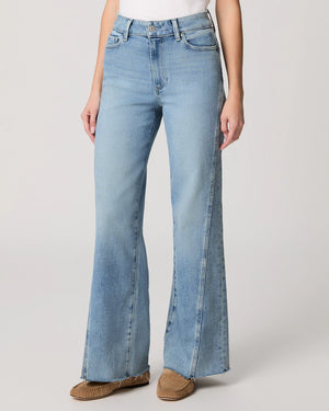 PAIGE Denim Anessa 31" Twisted Outseam Panel Jeans in Explorer