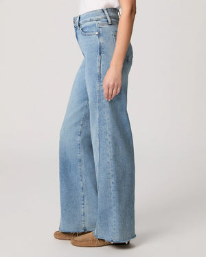 PAIGE Denim Anessa 31" Twisted Outseam Panel Jeans in Explorer