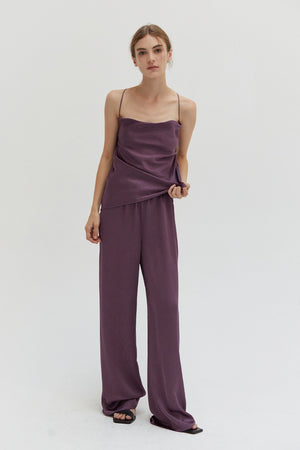 Audrey Textured Satin Pants