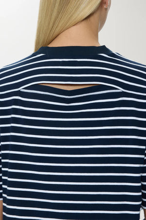 Pistola Mae Striped Top in Navy