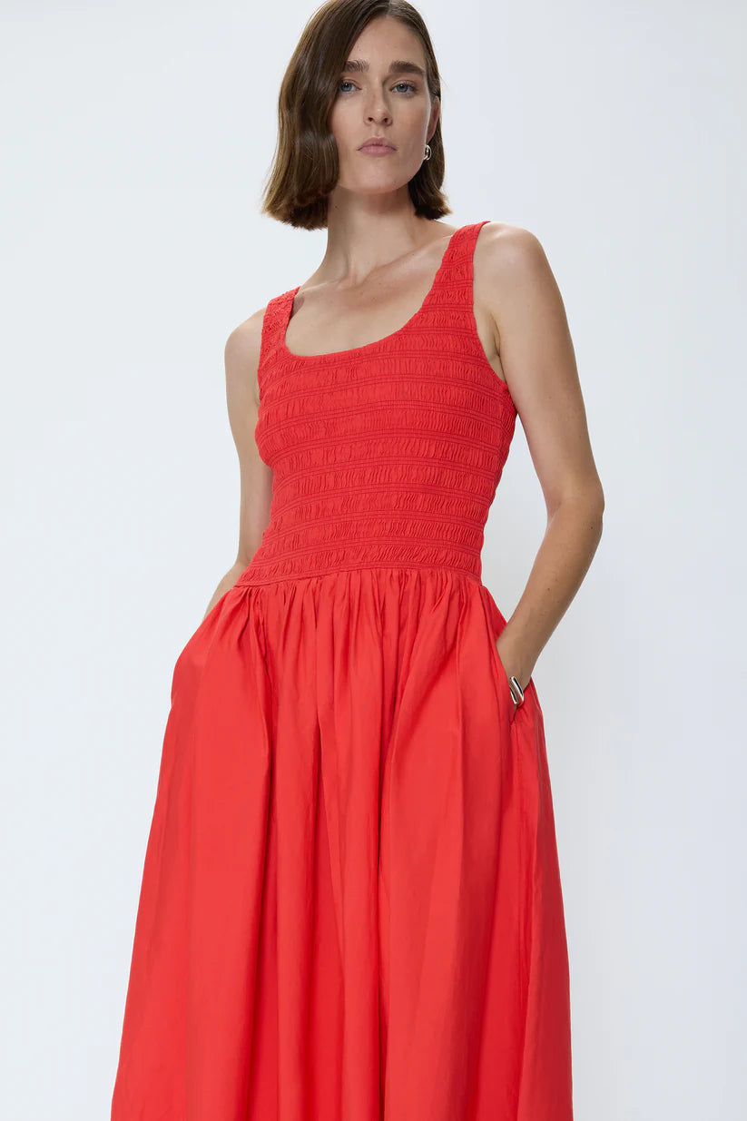 Pistola Alessia Shell Dress in Maraschino