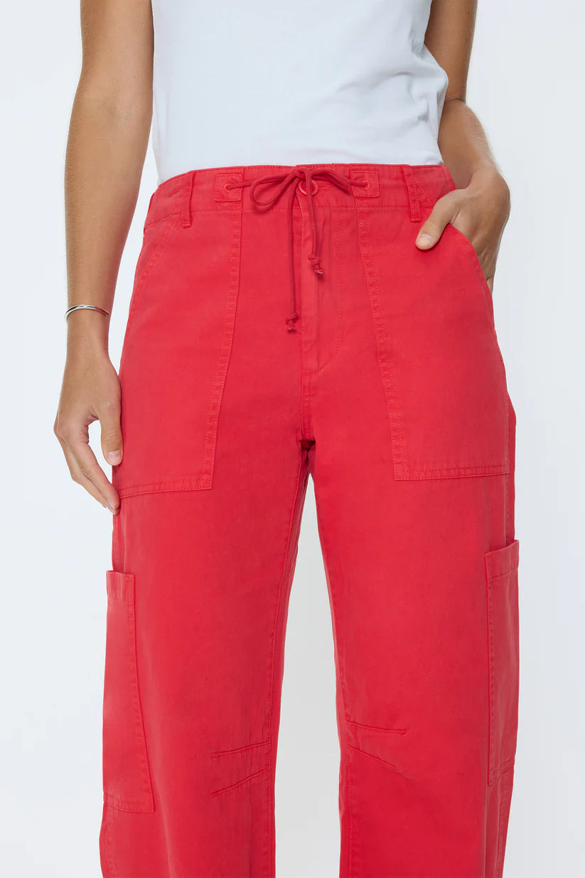 Pistola Sabrina Barrel Jeans in Maraschino