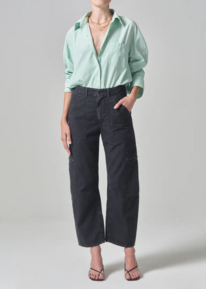 Citizens Of Humanity Marcelle Cargo Pant in Washed Black